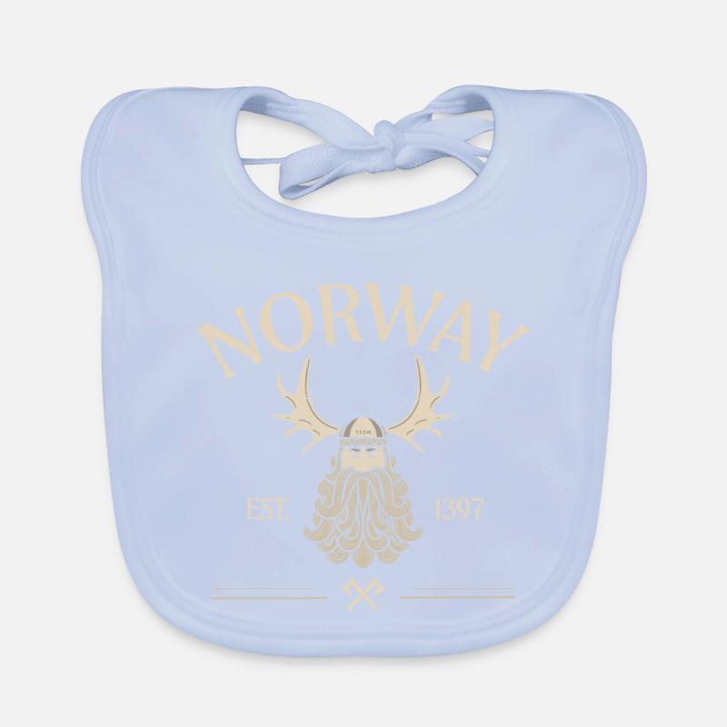 Norway - Viking Beard - Mosses Organic Baby Bibs