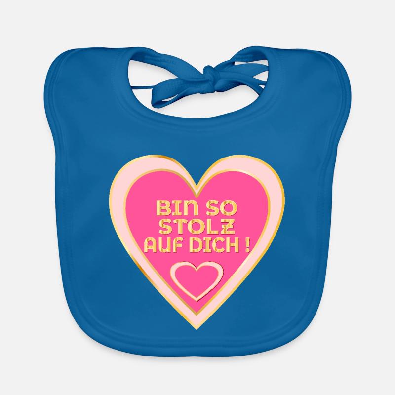 STOLZ AUF DICH - HERZ Baby Bio-Lätzchen