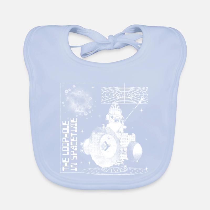 Hole in the space-time continuum Organic Baby Bibs