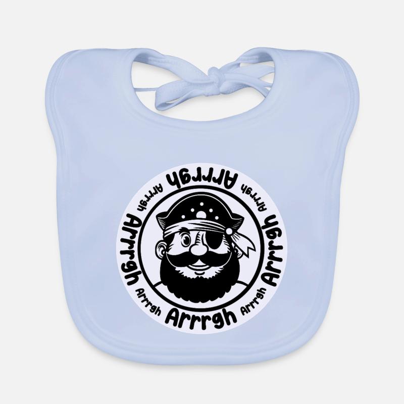 Drôle de pirate avec cache-œil Bavoir bio Bébé