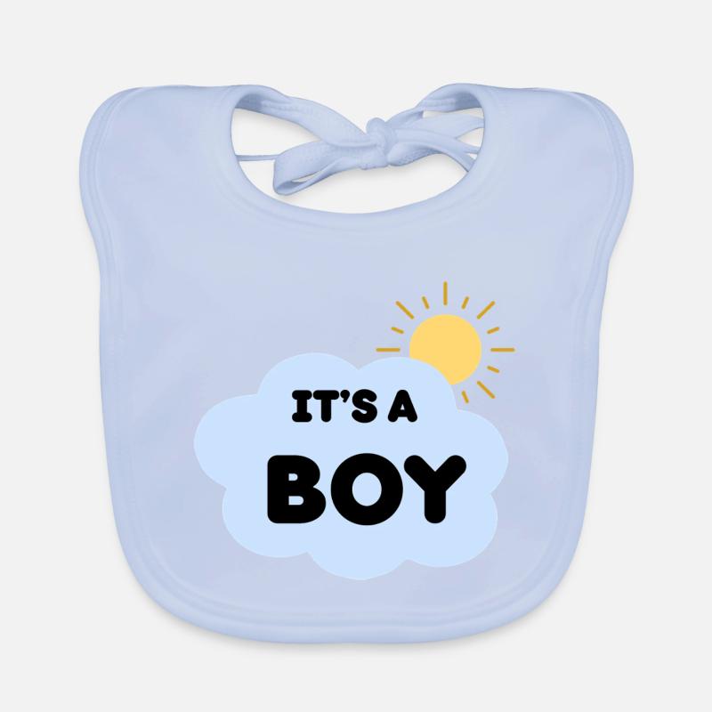 Durchsage Geburtsjunge Cloud Sun, es ist ein Junge Baby Bio-Lätzchen