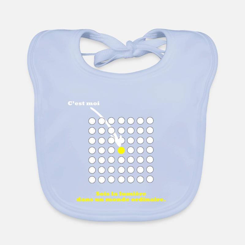 Sei das Licht in einer gewöhnlichen Welt. Baby Bio-Lätzchen
