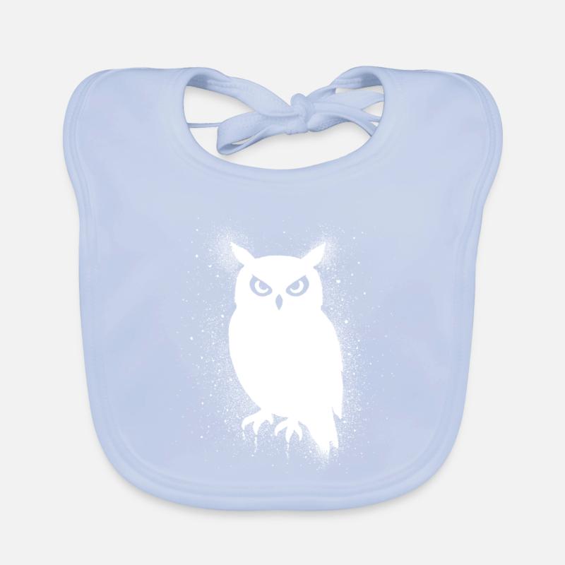 Drôle de hibou Bavoir bio Bébé