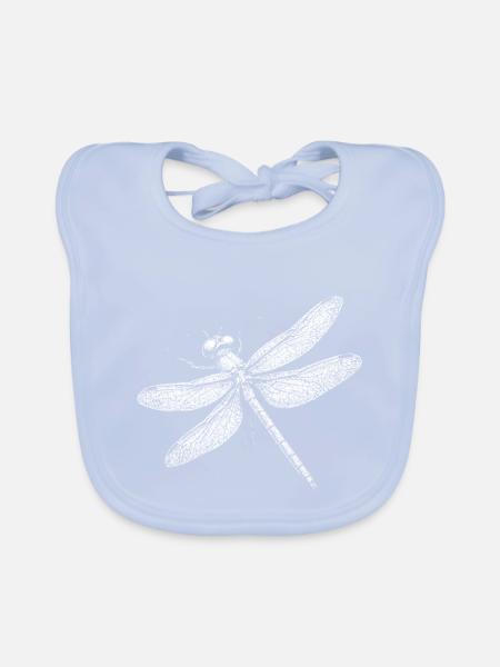 Libelle - Baby Bio-Lätzchen - sky Blue - Vorne