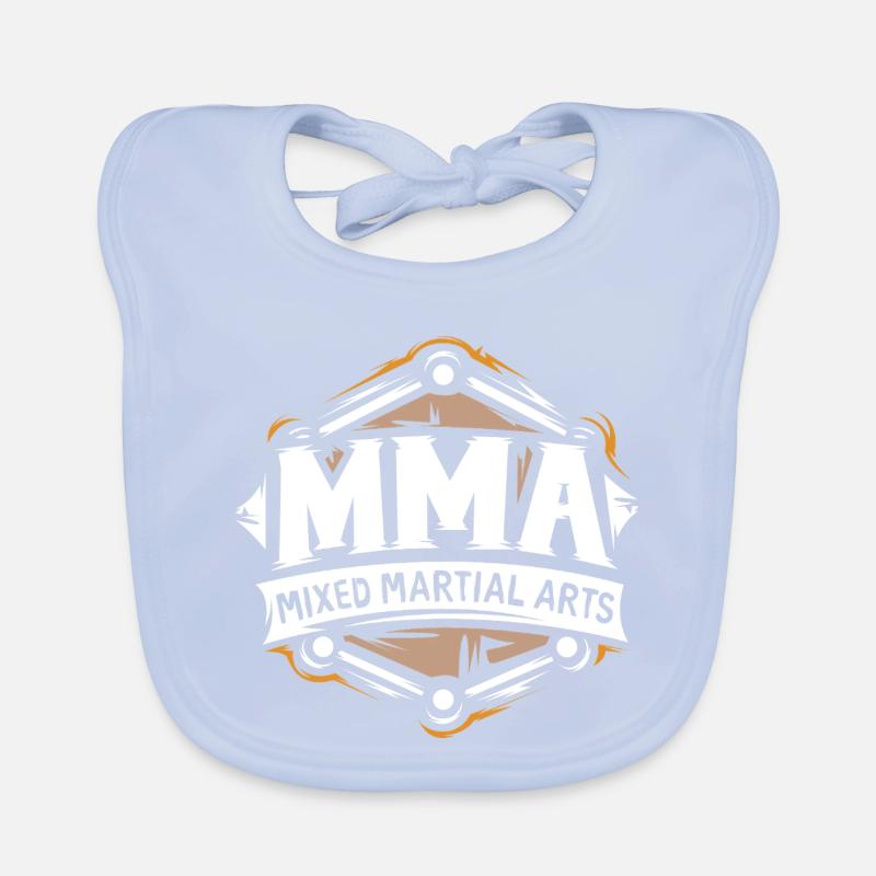 Logo MMA – Conception de combattant d’arts martiaux mixtes Bavoir bio Bébé