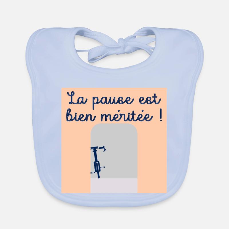 Vélo Cyclisme Pause Bavoir bio Bébé