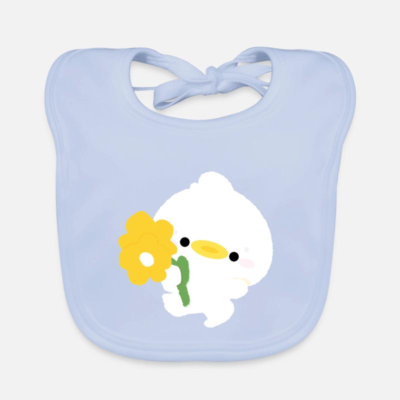 Romantic Duck Organic Baby Bibs