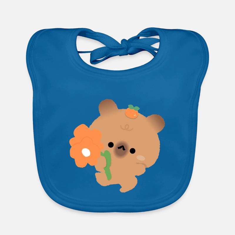 Romantisches Capybara Baby Bio-Lätzchen