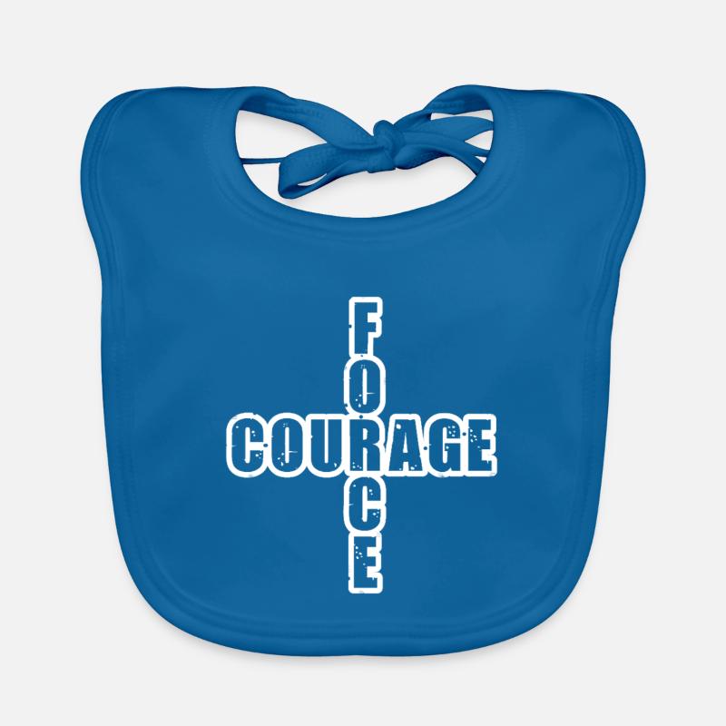 STRENGTH & COURAGE! Organic Baby Bibs