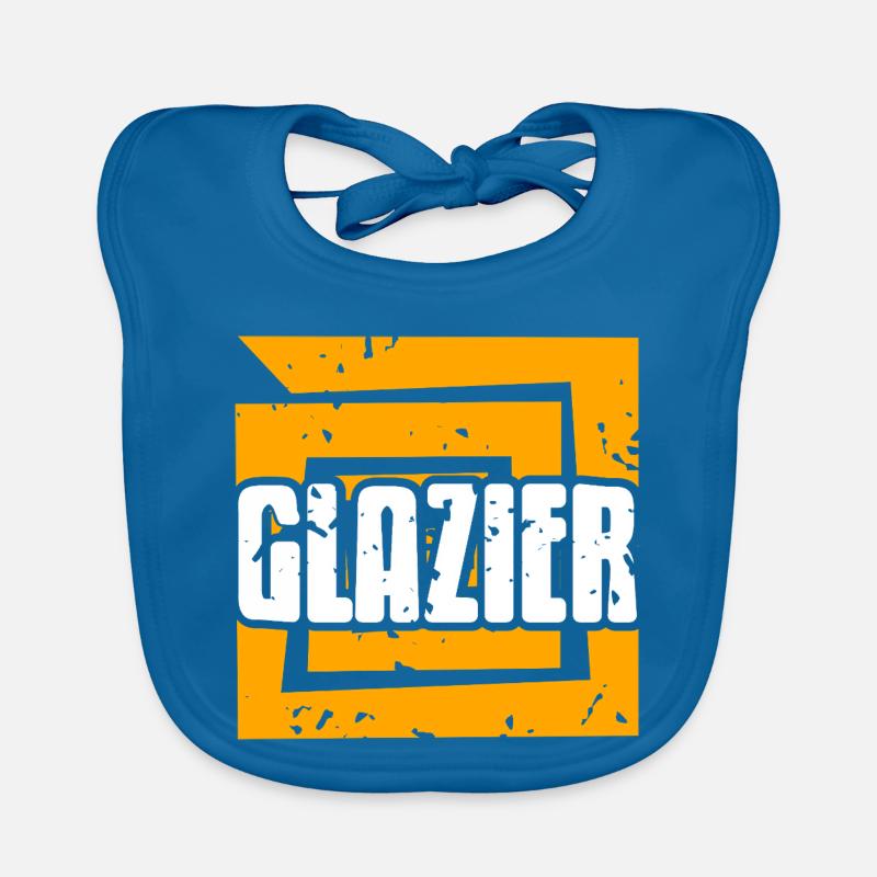 Evolution Glazier Funny Trade Job Progression Organic Baby Bibs