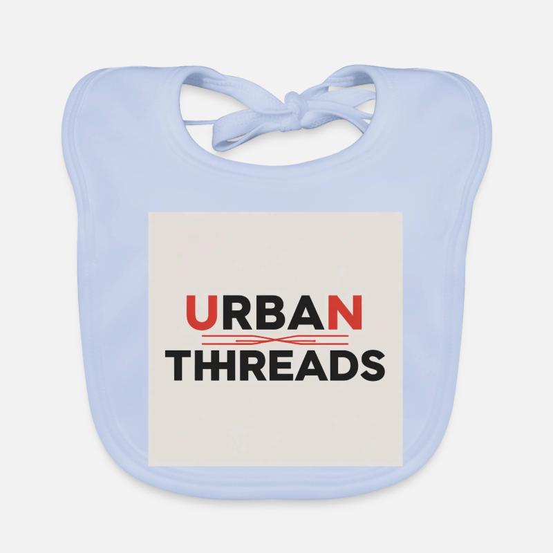 Urban Threads Logo Print Organic Baby Bibs
