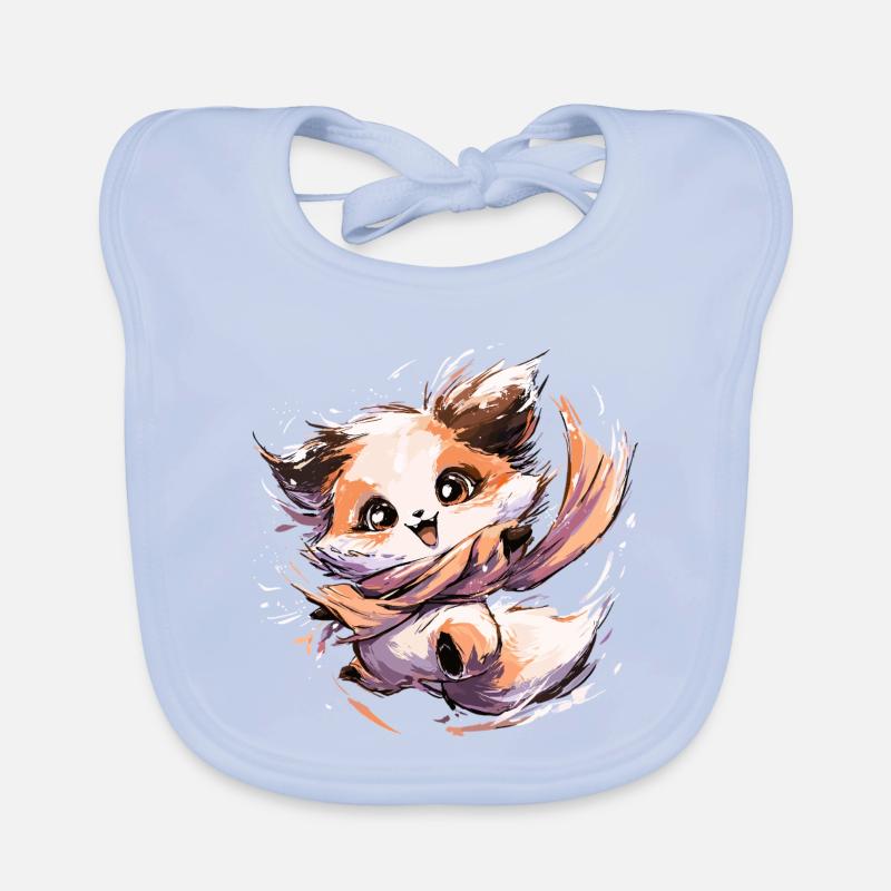 Fox with Scarf | Dancing Fox Organic Baby Bibs