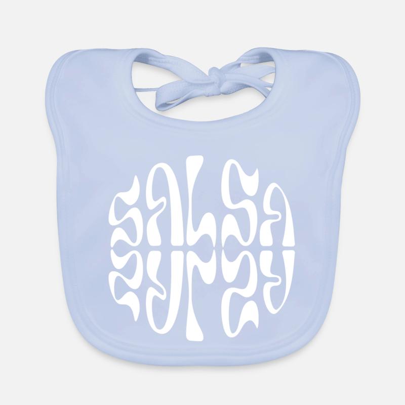 Typographie circulaire Salsa Pulse Bavoir bio Bébé