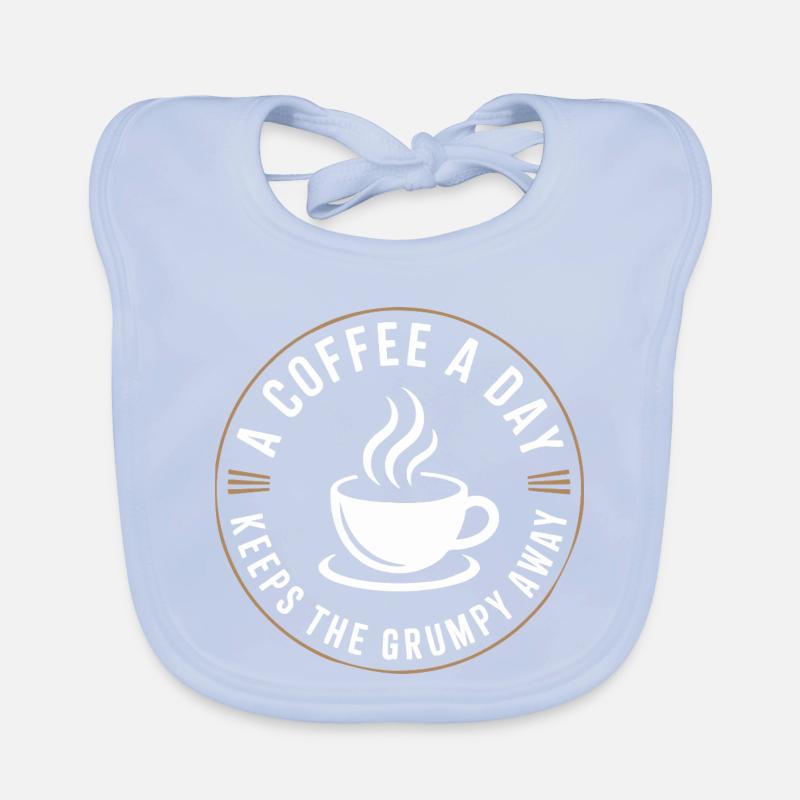 A Coffee A Day Keeps The Grumpy Away Bavoir bio Bébé