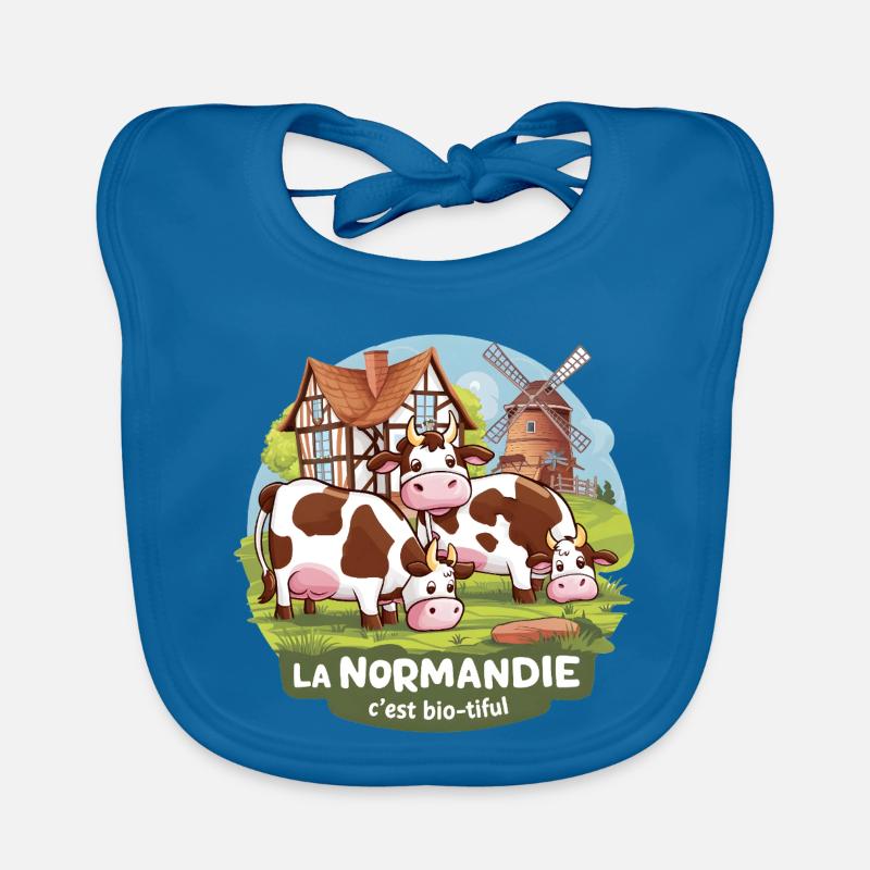 La Normandie C’est Bio-tiful Manche et Cotentin Bavoir bio Bébé