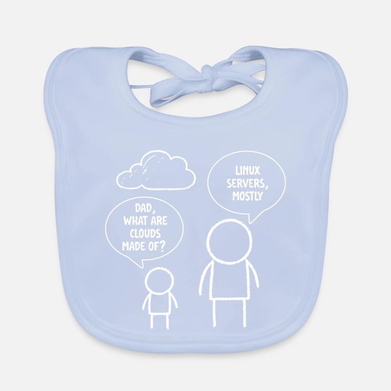 Papa, was sind Clouds, die aus Linux-Servern bestehen? Baby Bio-Lätzchen