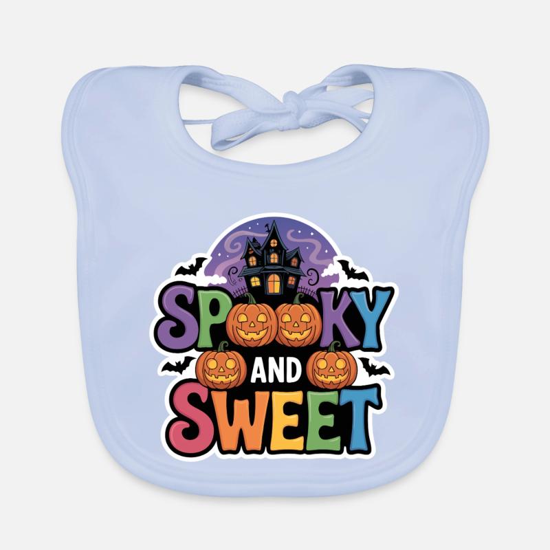 Halloween effrayant et doux Bavoir bio Bébé