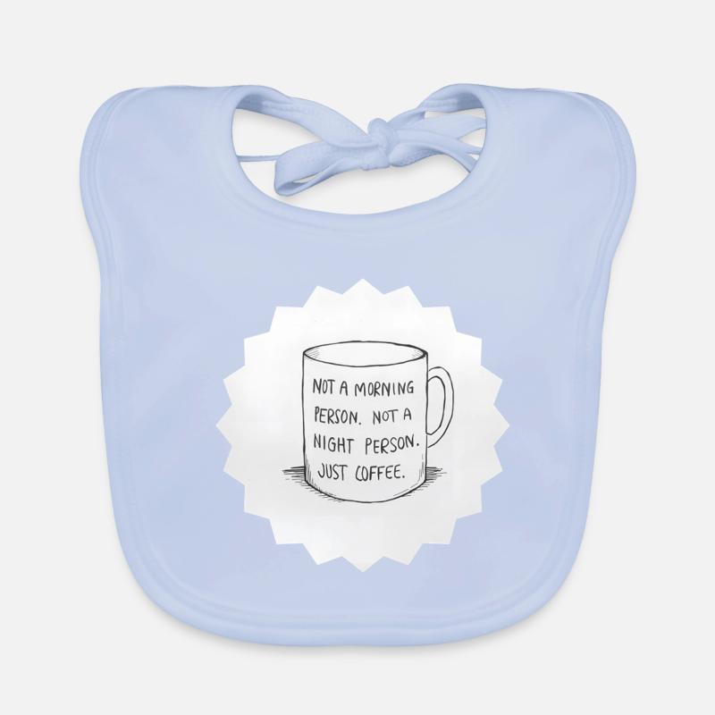 Koffein: Kein Morgen oder Abend, nur Kaffee Baby Bio-Lätzchen