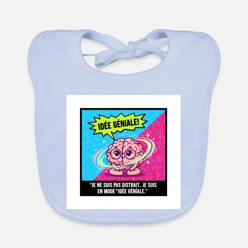 Awesome Idea Brain Pop Organic Baby Bibs