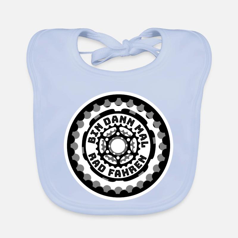 VTT - Conception de logo de vélo rond Bavoir bio Bébé