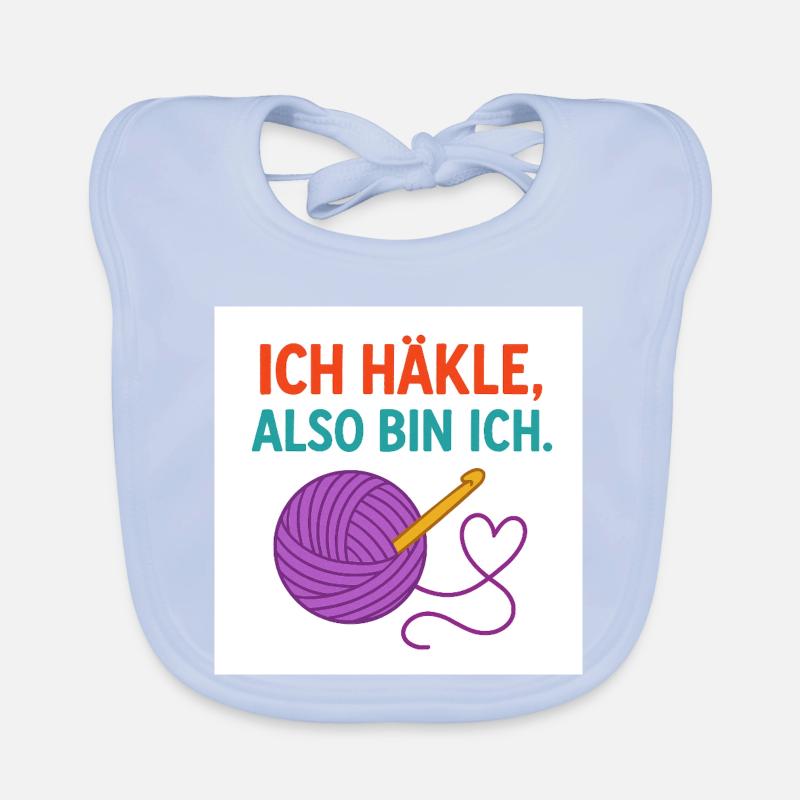 Ich häkle, also bin ich Baby Bio-Lätzchen