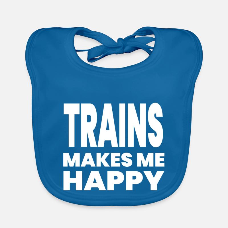 Trains Bavoir bio Bébé