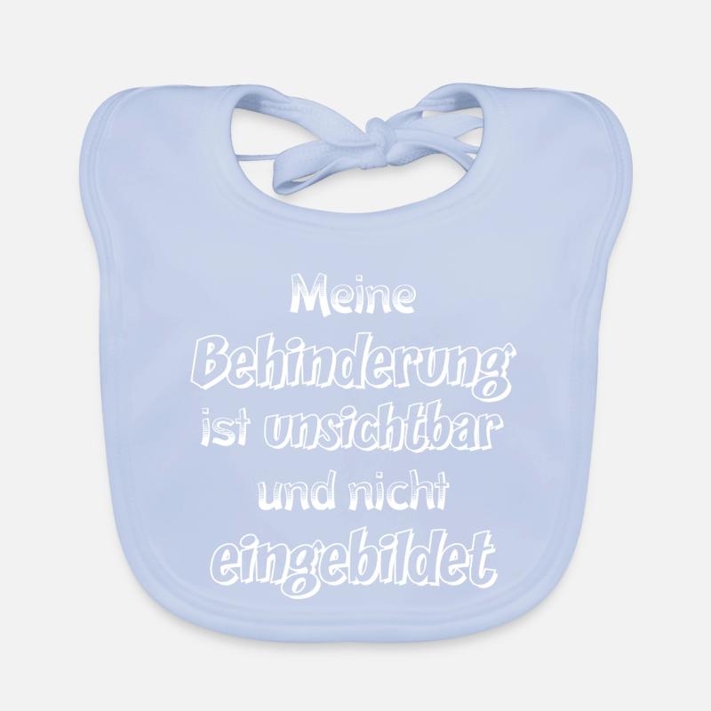 Unsichtbare Behinderung Spruch Baby Bio-Lätzchen