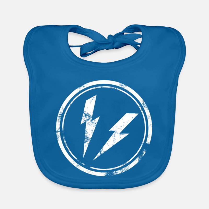 Flash - Baby Bio-Lätzchen - Pfauenblau