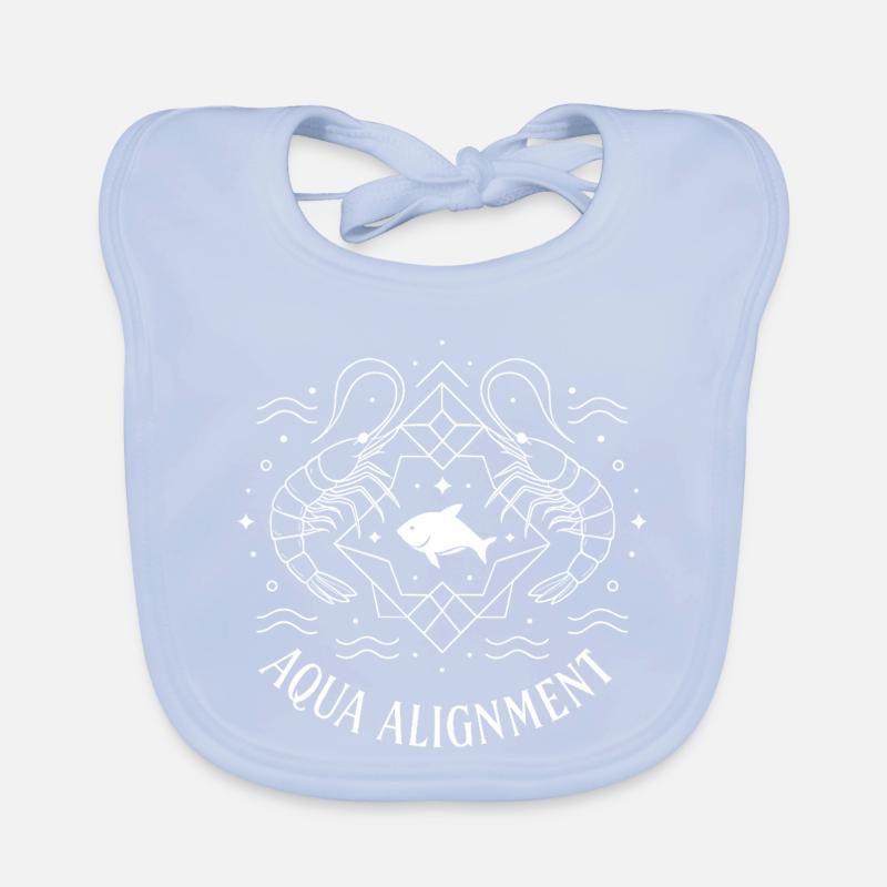 Alignement Aqua Bavoir bio Bébé