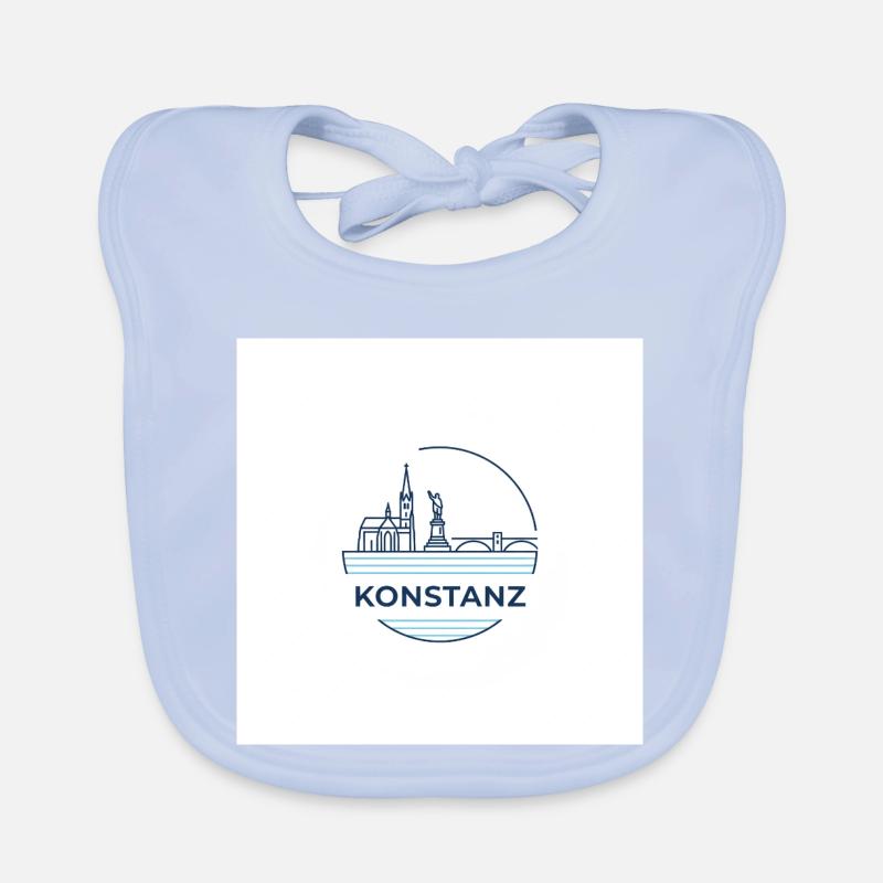 Constance Skyline Lac de Constance Emblème Bavoir bio Bébé