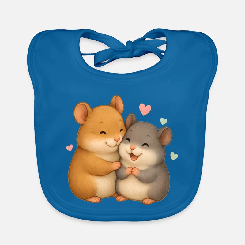 Amour de hamster mignon – Motif d’animal mignon Bavoir bio Bébé