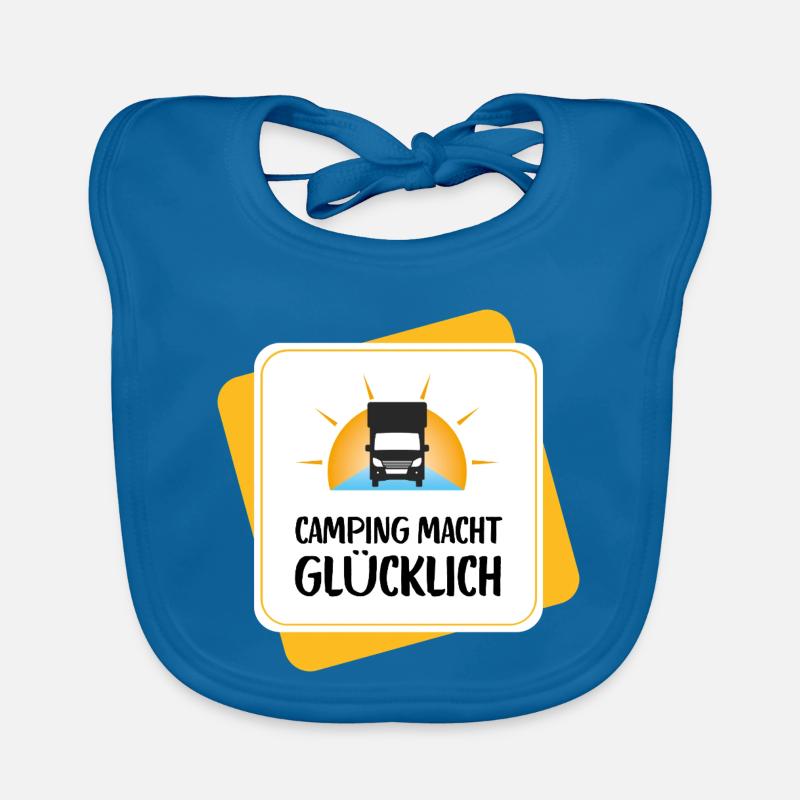 Le camping vous rend heureux – conception de camping-car Bavoir bio Bébé