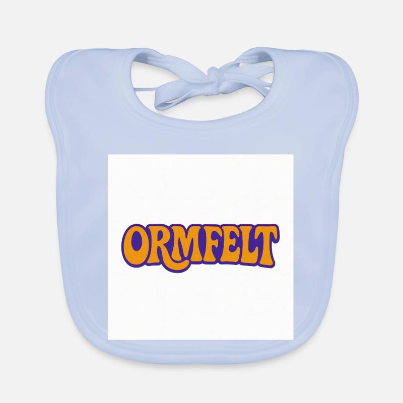 ORMFELT Retro Logo Organic Baby Bibs