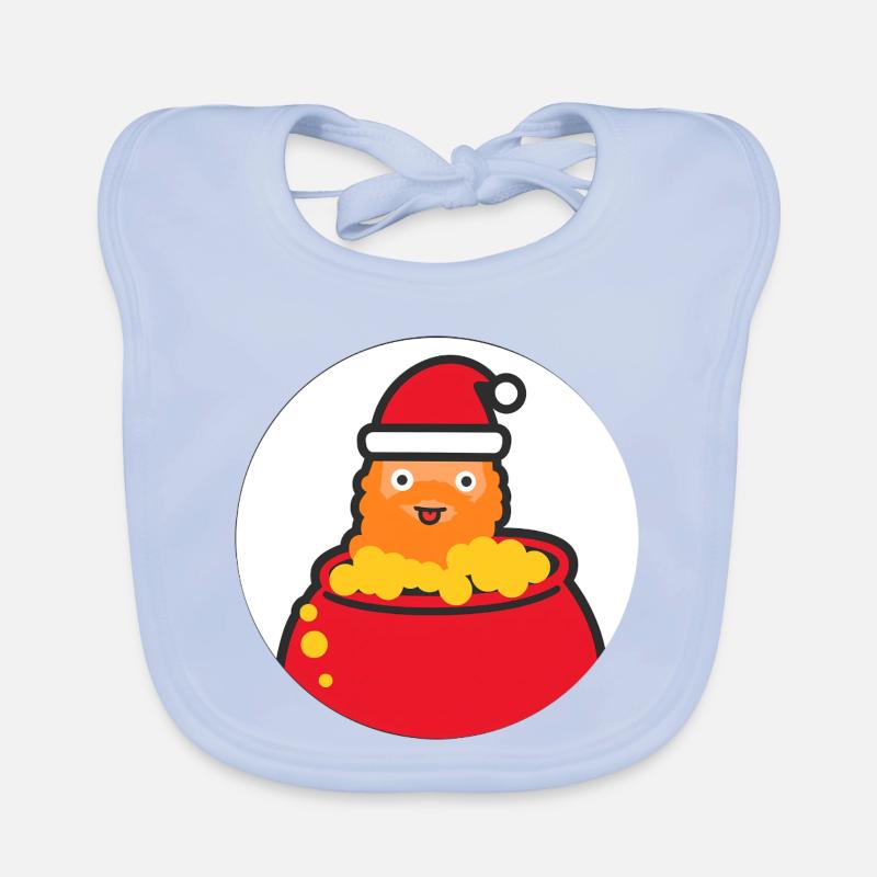 Ginger_cs2-Abzeichen mit Weihnachtsmotiv! Baby Bio-Lätzchen