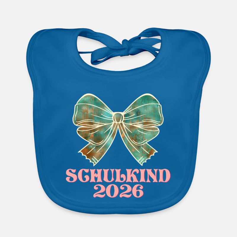 Schulkind 2026 Einschulung Mädchen Baby Bio-Lätzchen