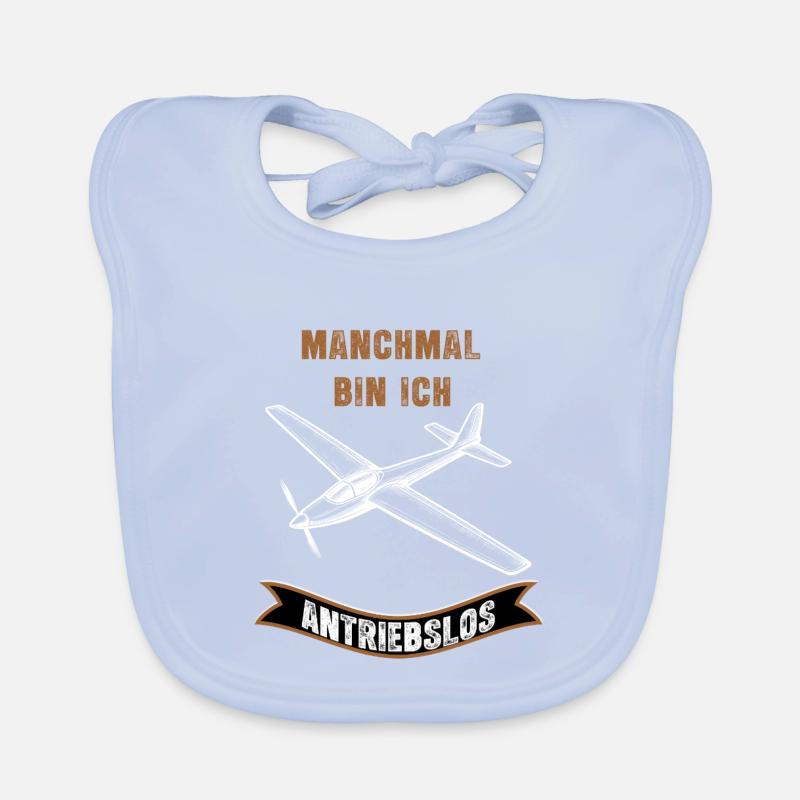 Manchmal Bin Ich Antriebslos Flugzeug Baby Bio-Lätzchen