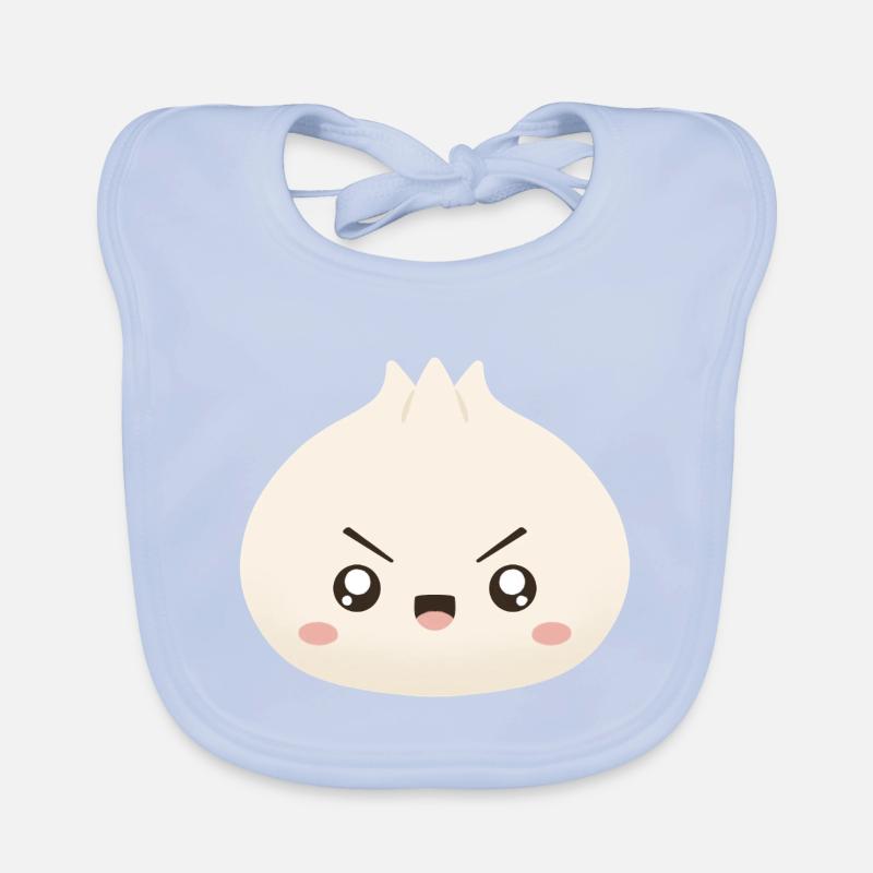 Grumpy Dumpling – süßes Maskottchen Baby Bio-Lätzchen