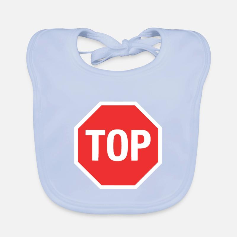 TOP ! (stop)  Bavoir bio Bébé