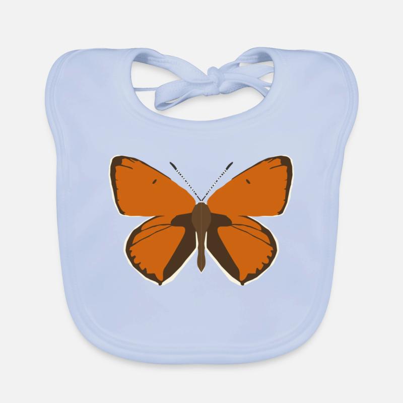Papillons : Le Grand Papillon de Feu Bavoir bio Bébé