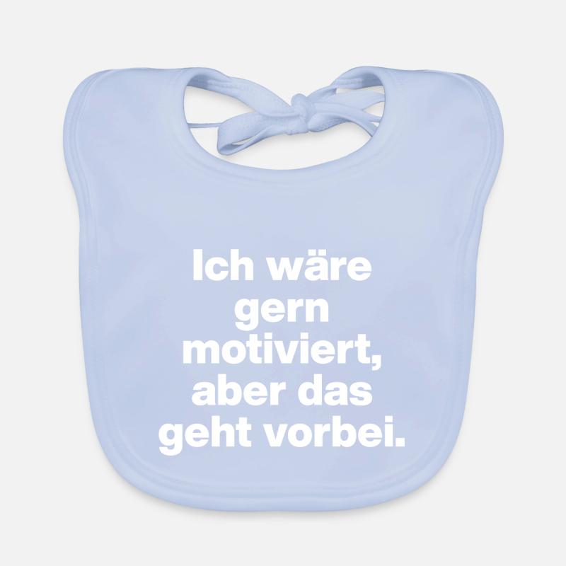 MOTIVATED? EXTREMELY RARE! SARCASM IRONY WORK Organic Baby Bibs
