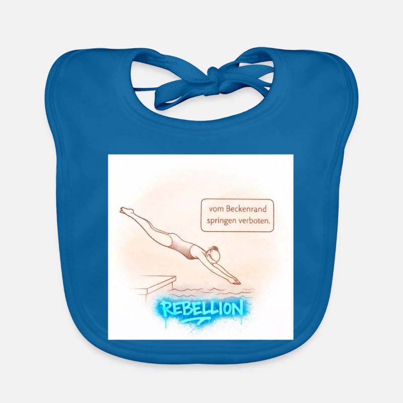 Poolside Rebellion Organic Baby Bibs