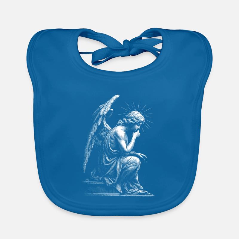 Gravure de silhouette d’ange Bavoir bio Bébé