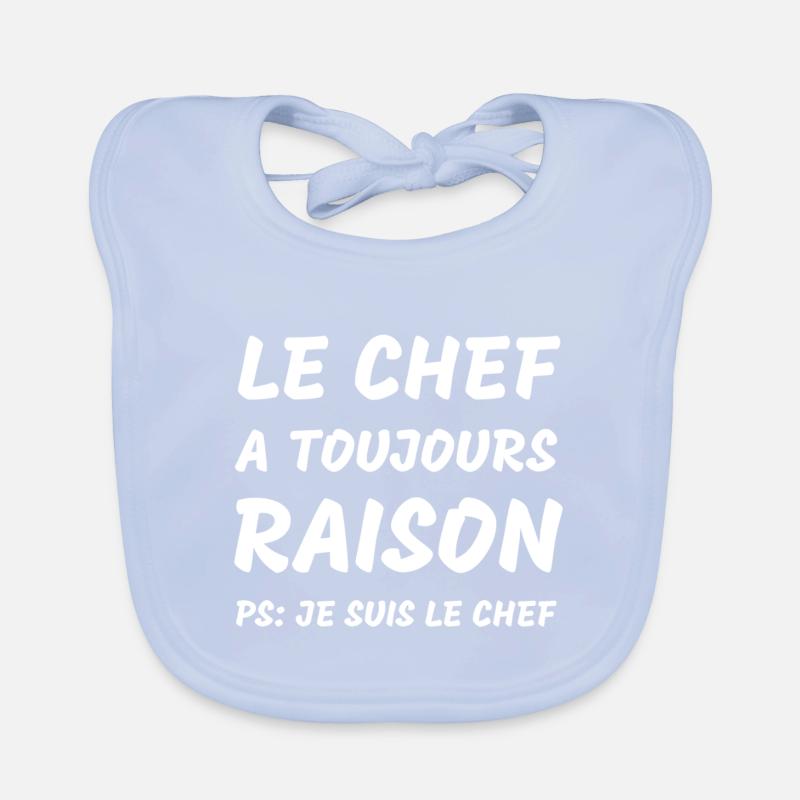 cuisine chef humour cuisinier Bavoir bio Bébé