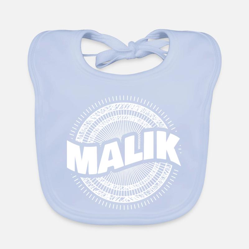 Malik als Name Baby Bio-Lätzchen