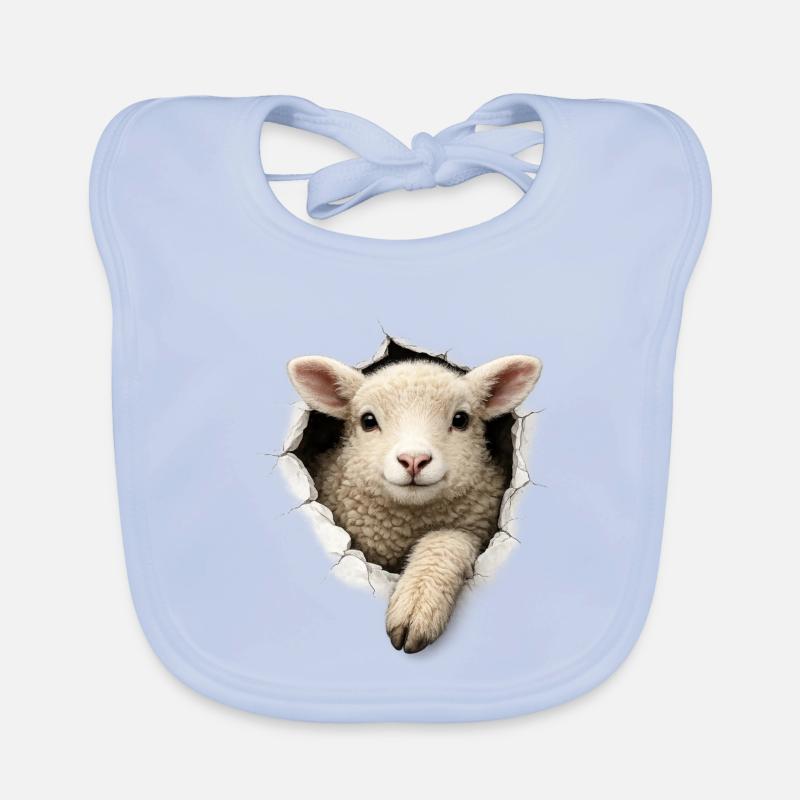 Lamb from the Hole Organic Baby Bibs