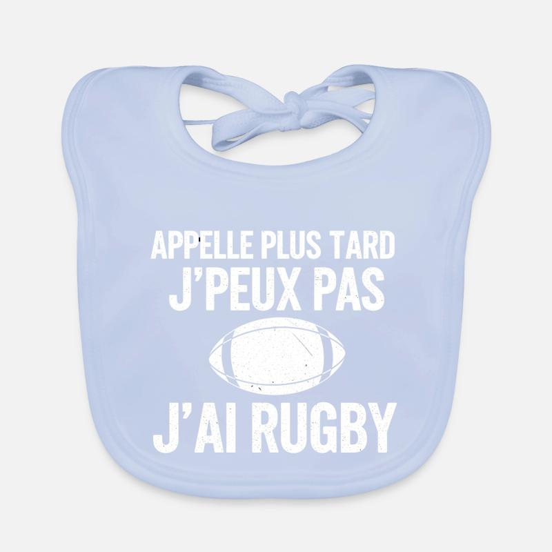 Später Rugby-Ruf Baby Bio-Lätzchen