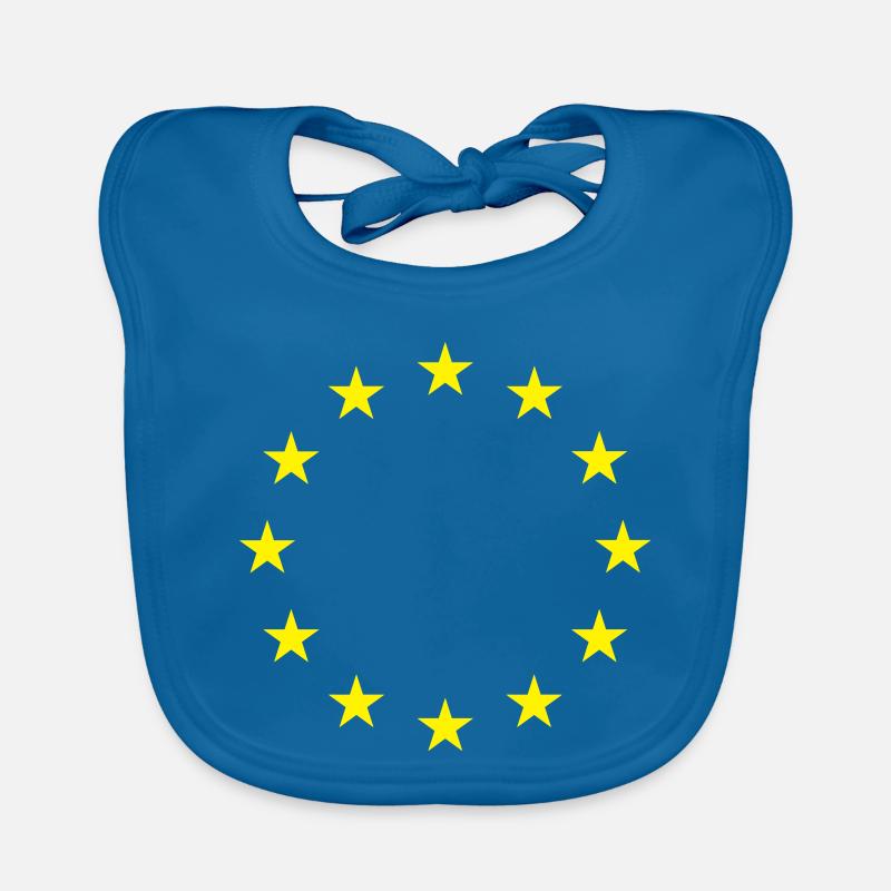 EU flag Organic Baby Bibs