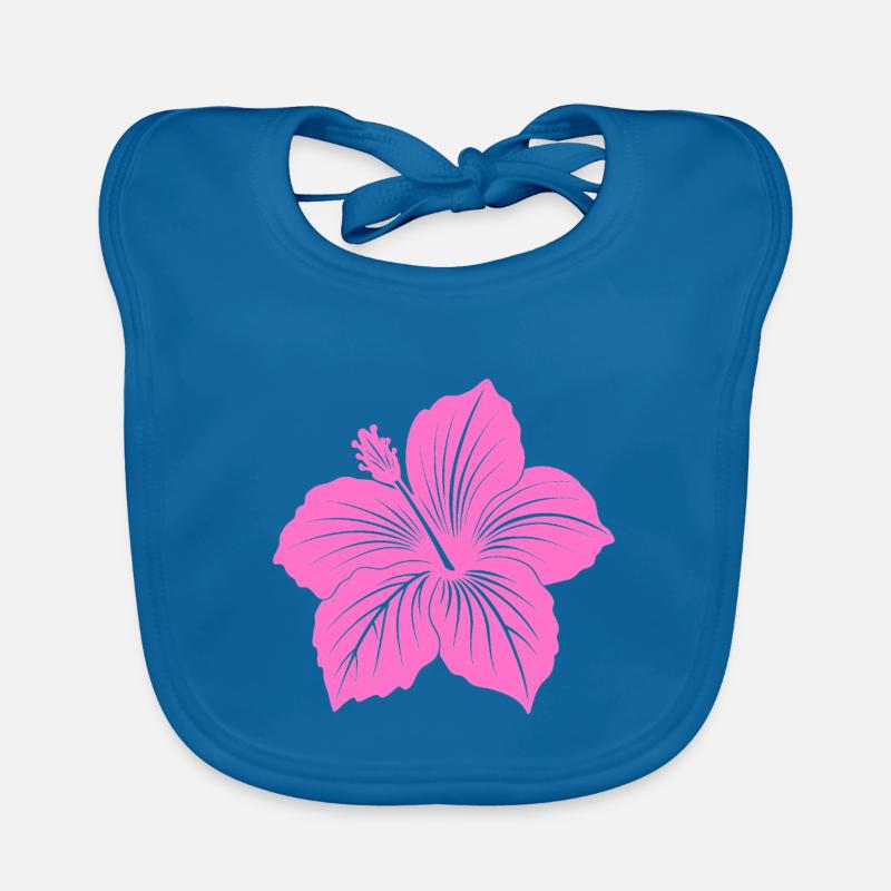 Fleur d’hibiscus Bavoir bio Bébé