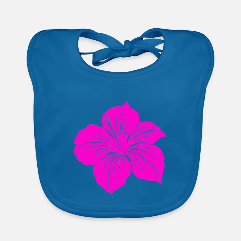 Fleur d’hibiscus Bavoir bio Bébé