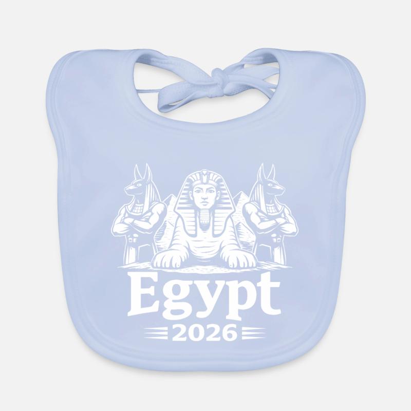 Égypte 2026 Sphinx Pharaoh Pyramides Tour d’Égypte Bavoir bio Bébé
